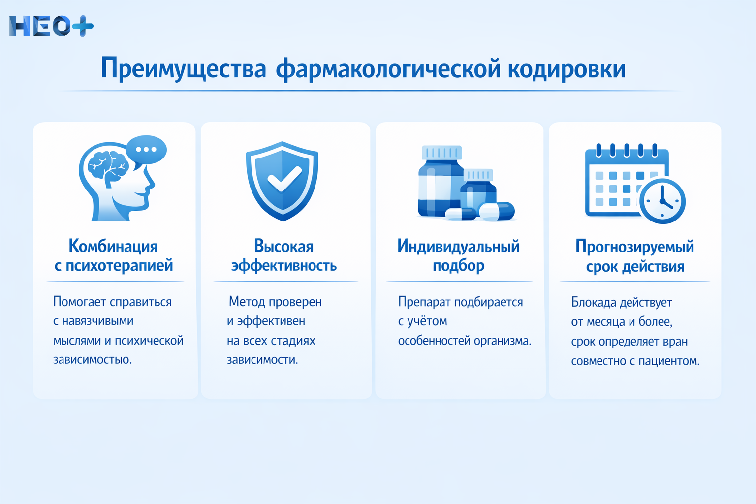 Преимущества фармакологической кодировки